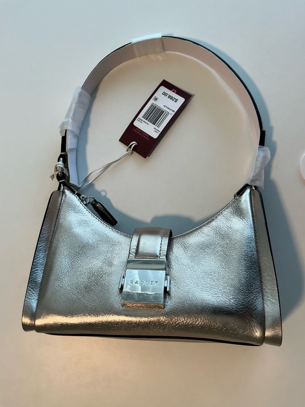 NWT Sloane Mews Small Ziptop Shoulder Bag in Pyrite - Picture 9 of 9